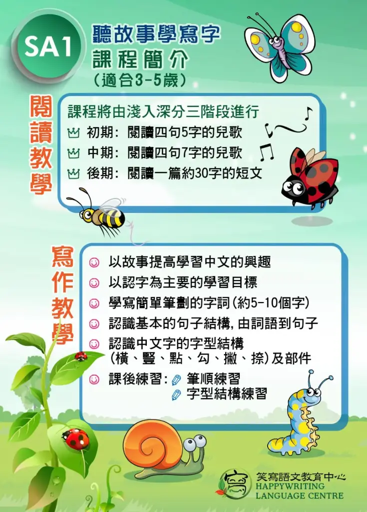 聽故事學寫字 (SA1)